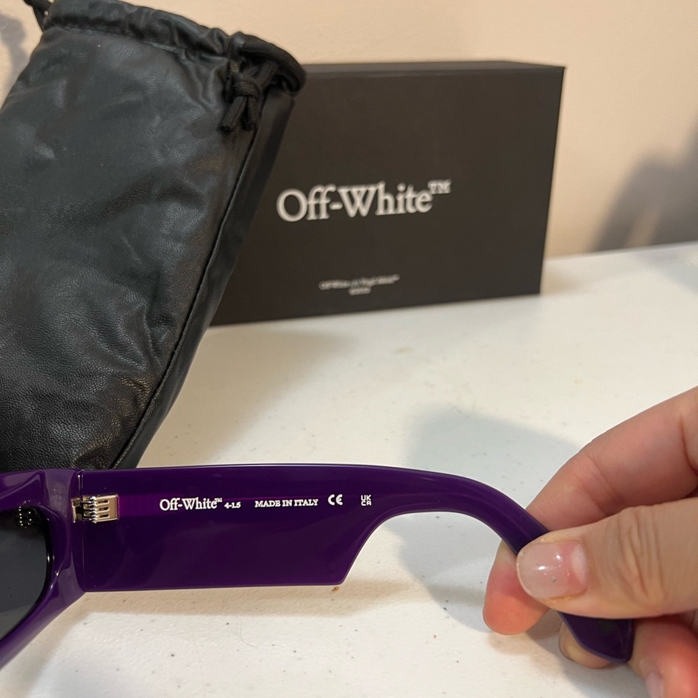 [Off-White] Purple Rectangular Sunglasses NWT - image 3